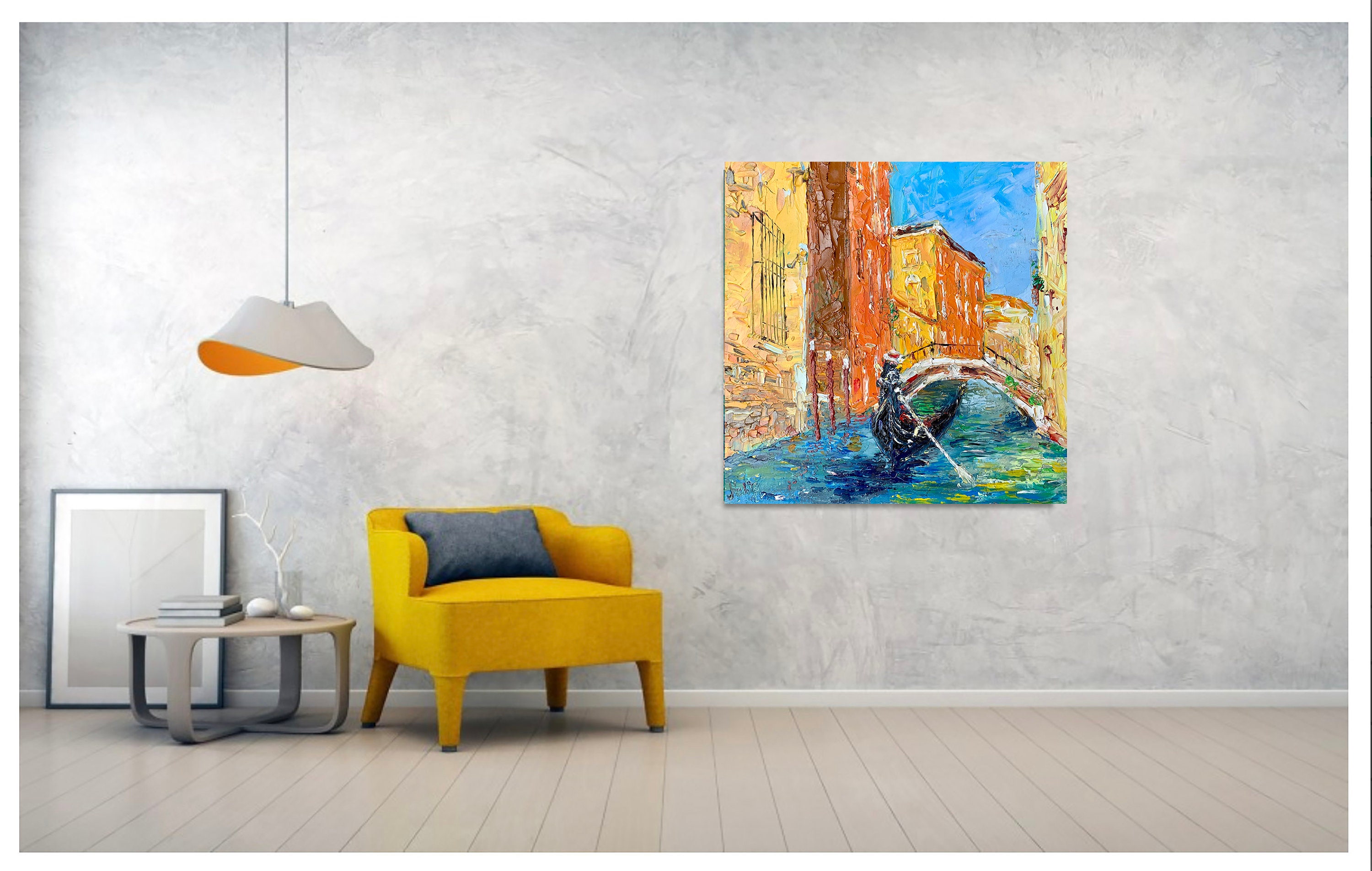 Original Venice Oil Painting on Canvas by Palette Knife - Etsy