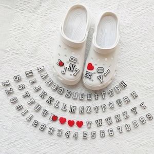 Letter and Number Shoe Charms
