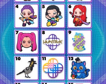 kpop croc charms (15 options)