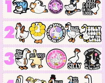 Silly Goose Shoe Charms 5 PACKS