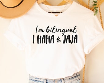 I am bilingual shirt, Spanglish shirt, funny Spanish shirt, shirt for Spanish teacher, funny latina shirt, funny Hispanic tshirt, unisex tee