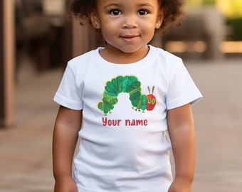 The very hungry caterpillar toddler shirt custom name toddler birthday shirt hungry caterpillar baby shirt children’s book shirt