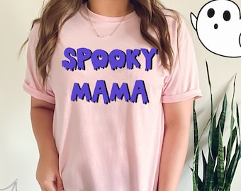Spooky mama shirt mom Halloween shirt spooky season gift for her Halloween spooky shirt for mom mama Halloween tshirt Halloween tshirt