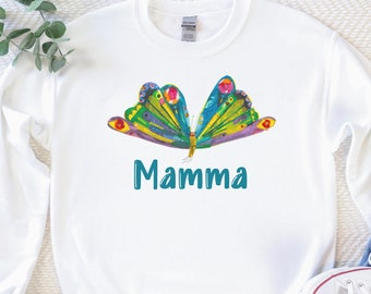Die sehr hungrige Raupe Schmetterling Pullover, benutzerdefinierte hungrige Raupe Geschenk, Schmetterling Sweatshirt, Lehrer Geschenk, Mutter Geschenk, kostenloser Versand
