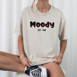 Moody shirt, funny shirt, in a mood shirt, not a morning person shirt, grumpy shirt, tired tshirt, funny unisex shirt, plus size