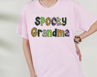 Spooky grandma tshirt, Halloween shirt for grandma, spooky grandma, grandma Halloween shirt, grandma Halloween costume, spooky grandma gift