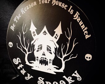 Stay Spooky, Gothic Wall Decor, Halloween, Dark Decor, Gallery Wall