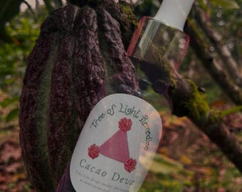 CACAO DEVA - Full Spectrum Tincture w Cacao Tree Flowers, Root, Bark, Cacao Pod+ Cacao Honey for a immersive experience with Cacaos Spirit