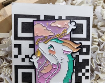 Haku Dragon Enamel Pin, Spirited Away Ghibli Film