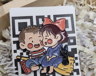 Kiki enamel pin