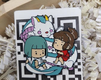 Haku Dragon Enamel Pin, Spirited Away Ghibli Film