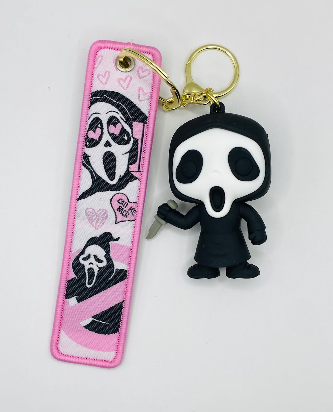 Horror Keyrings - GHOSTFACE PINK - Etsy