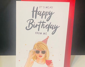 Swiftie inspired birthday cards