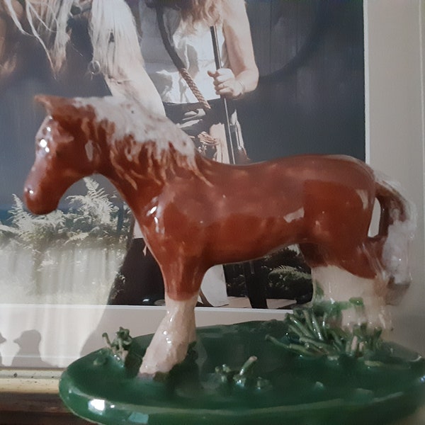 Handmade Haflinger Horse Statue