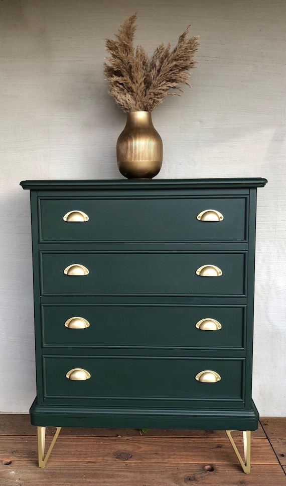 green dresser gold hardware Garvee Green Dresser, Modern 6-Drawer Dresser for Bedroom with Gold Handle and Large Storage for Bedroom & Living Room