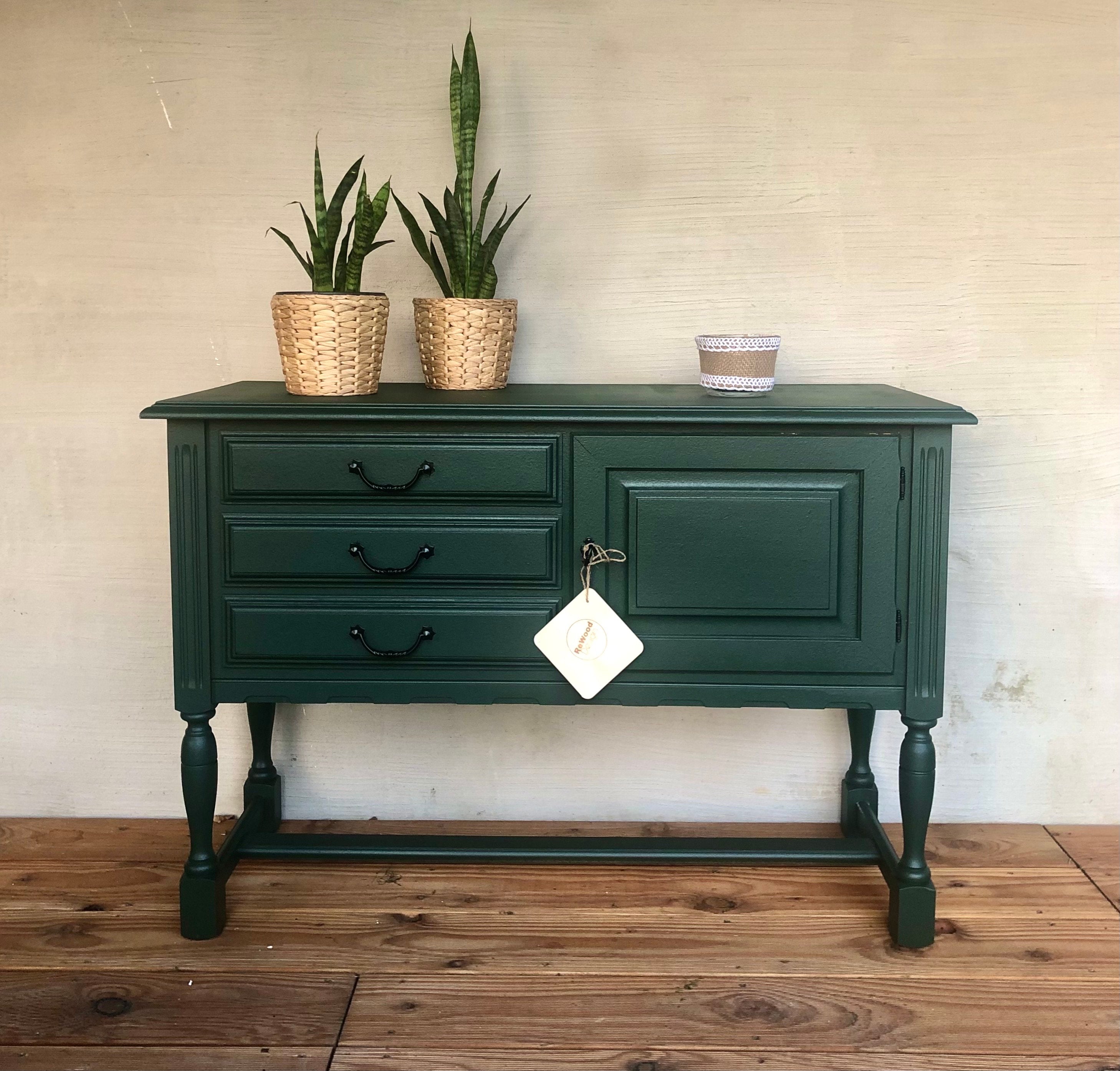 Green Vintage Dresser | Sideboard | Mid-century | Deer Green