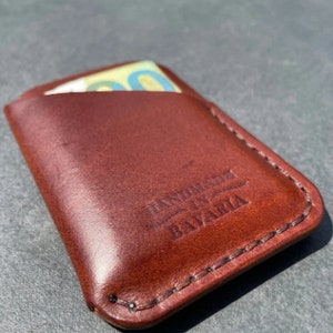 Handmade wallet made of Italian buttero leather