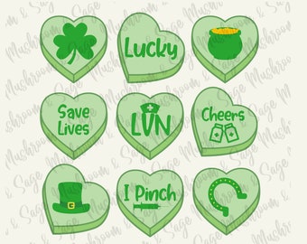 St Patricks Day Nurse Heart Digital Download,LVN Nurse PNG SVG,Lucky Sublimation,St Patricks Day Clipart,Leprechaun Cheers