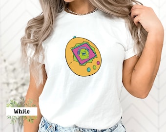 90er-Jahre-Vibes-T-Shirts, 90er-Tamagotchi-Hemden, 90er-Kinder-T-Shirts, Retro-90er-Nostalgie-Hemd, übergroßes Vintage-T-Shirt im 90er-Jahre-Stil, Tamagotchi-Uni