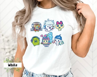 Tamagotchi-Shirts, 90er-Jahre-Vibes-T-Shirts, Retro-90er-Nostalgie-Shirt, übergroßes Vintage-T-Shirt im 90er-Jahre-Stil, Tamagotchi-Uni, 90er-Jahre-Mutter-Geschenk