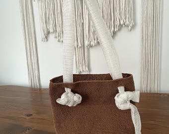 CROCHET PATTERN - Crochet Bag Pattern Pdf, Handmade Shoulder Bag, DIY Tote Bag, Instant Download