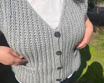 Crochet Vest Pattern size S-XXL in English , Easy Pattern