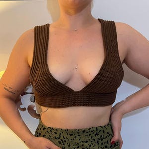 BH Häkelanleitung | Häkeltop PDF Pattern, Crochet Top Pattern, Bralette, englisches Muster für verschiedene Größen
