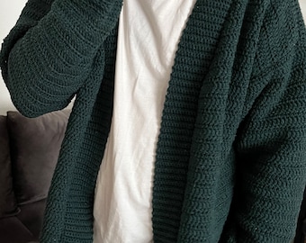 PDF Pattern Crochet Cardigan For Man Cardigan PDF Pattern Printable
