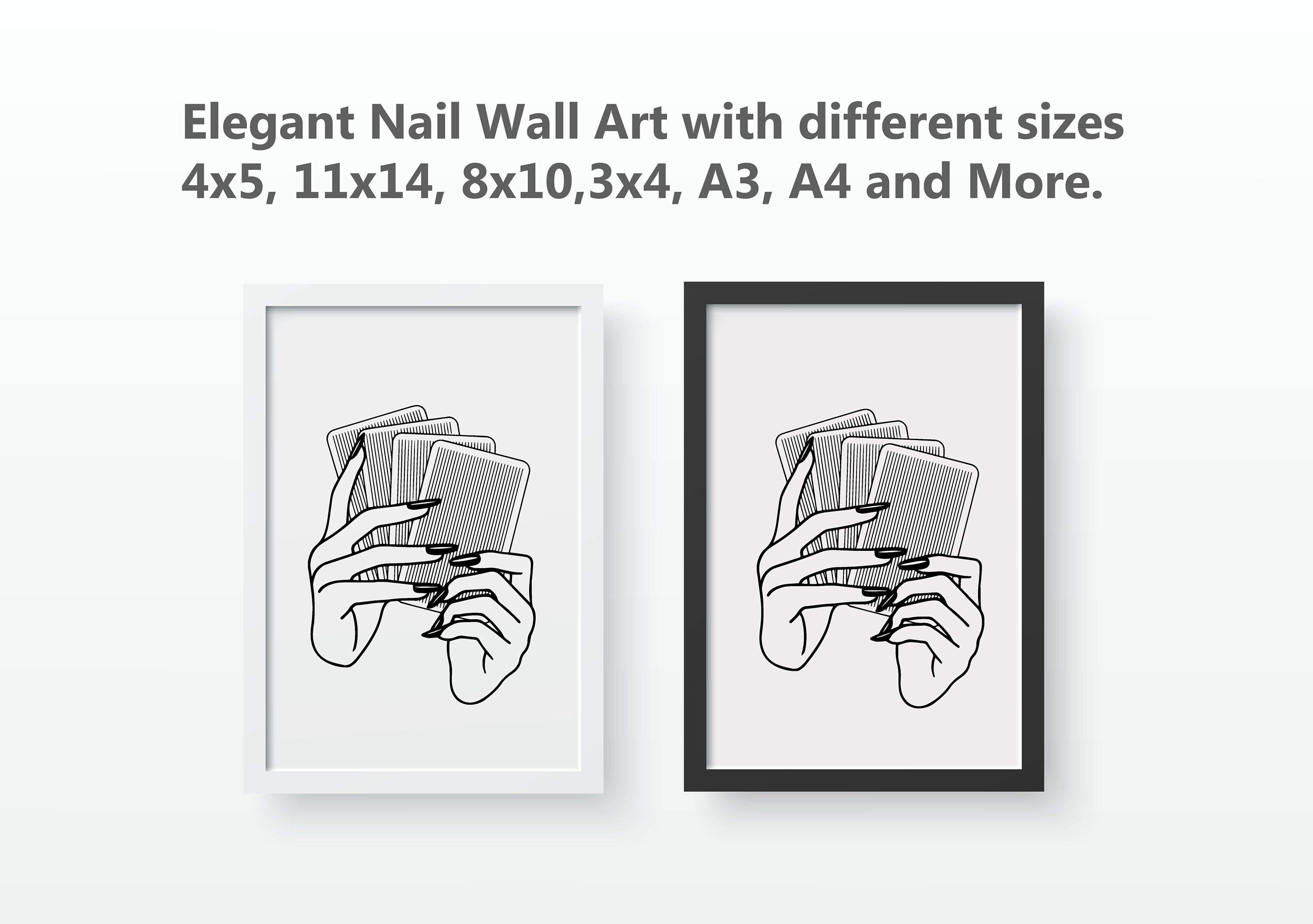 Nail Salon Decor , Nail Wall Art, Digital Download, Nail Salon Wall Art