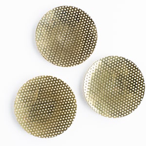 Incense sieve Ø 5 cm in gold for height-adjustable incense burner, replacement incense sieves