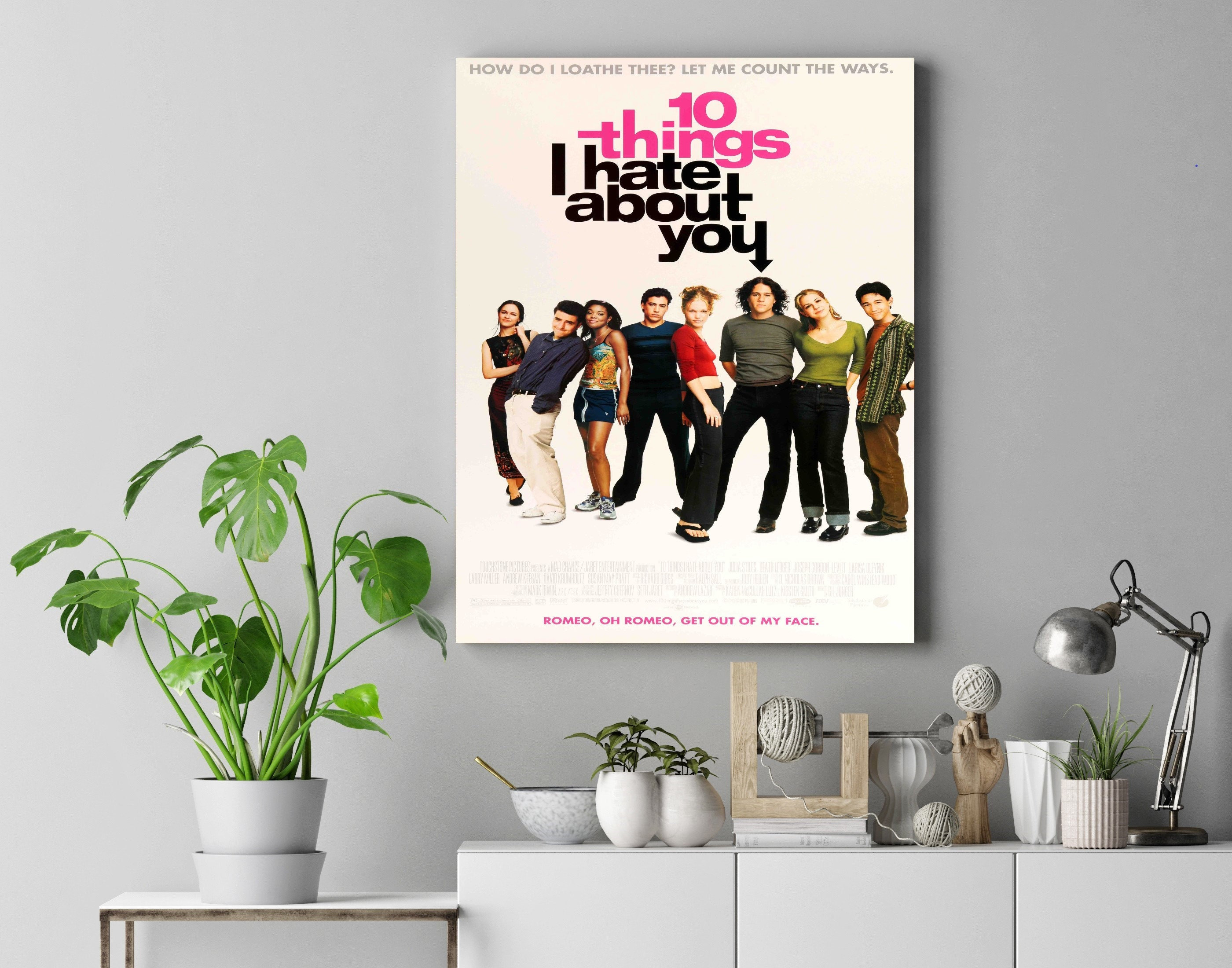 10 Things I Hate About You Movie Poster 10 Things I Hate About You Movie  Poster, Canvas Print, Wall Decors, Home Decor, Movie Posters,trendy -   Canada