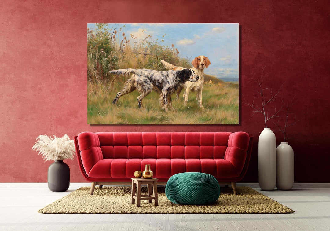 Thomas Blinks Painting Dog Poster Print Hunting Dog Painting Etsy