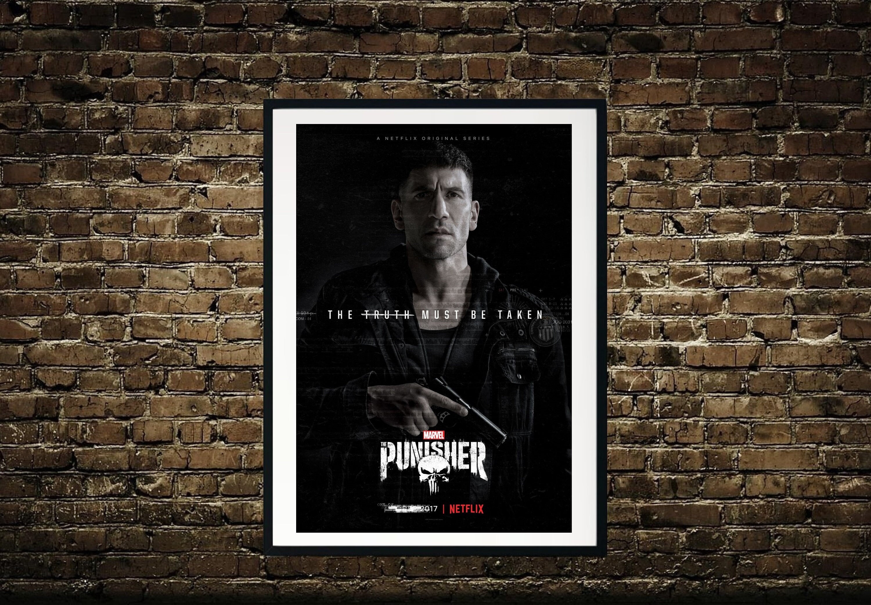 Marvel's The Punisher (Netflix) movie large poster.