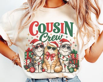 Christmas Cousin Crew Shirt, Matching Cousin Christmas T Shirt, Family Holiday Tee, Cousins Christmas Gift, Matching Family Christmas Shirt