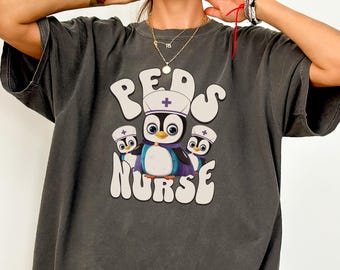 Pediatric Nurse Comfort Colors® Shirt, PEDS Nurse Tshirt, Gift for PEDS Nurse, Picu Nurse Shirt, Pediatric Nurse Team Shirt, Peds Nurse Team