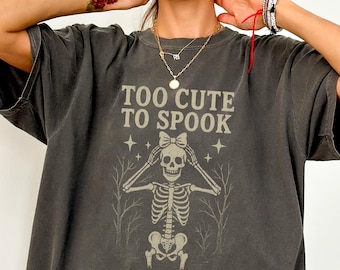 Funny Skeleton Comfort Colors® Shirt, Retro Y2k Skeleton Shirt, Skull Tee, Skeleton Tee, Washed Shirt, Retro Halloween Skeleton Shirt