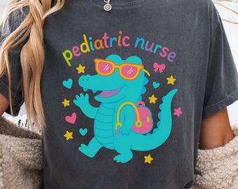 Pediatric Nurse Comfort Colors® Shirt, PEDS Nurse Tshirt, Gift for PEDS Nurse, Picu Nurse Shirt, Pediatric Nurse Team Shirt, Peds Nurse Team