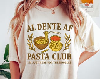Pasta Comfort Colors® Shirt, Food Noodles Tshirt, Foodie Shirt, Funny Pasta Lover Gift, Pasta Club, Italian Pasta Tee, Italian Pasta Shirt