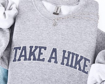 Hiking Sweatshirt, Outdoorsy Sweatshirt, Hiking Sweater, Camping Oversized Sweatshirt, Nature Lover Crewneck Sweatshirt, Hiking Gifts