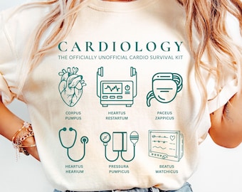 Cardiology Shirt, Cardiac Nurse T-Shirt, Cardiologist Tee, Heart Nurse Shirt, Telemetry Nurse Gift, Cardiovascular Tech Shirt, Cardiac RN