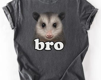 Retro Funny Possum Comfort Colors® Shirt, Silly Possum Lovers Gift, Possum Lovers, Retro Washed Distressed Tee, Opossum Tee, Unhinged Shirt