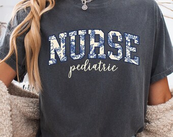 Pediatric Nurse Comfort Colors Shirt, PEDS Nurse Tshirt, Gift for PEDS Nurse, Picu Nurse Shirt, Pediatric Nurse Team Shirt, Peds Nurse Team