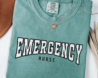 ER Nurse Comfort Colors® Shirt, Emergency Department Shirt, Emergency Nurse Gift, ER Shirt Gift, Emergency Room Nurse Tee, Ed Nurse Tshirt