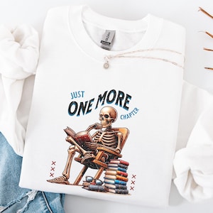 Just One More Chapter Book Sweater,Booktrovert Sweatshirt,Funny Book Lover,Gift For Book Lovers,Reading Sweatshirt,Reader Librarian