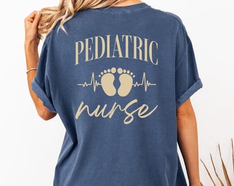 Pediatric Nurse Comfort Colors® Shirt, PEDS Nurse Tshirt, Gift for PEDS Nurse, Picu Nurse Shirt, Pediatric Nurse Team Shirt, Peds Nurse Team