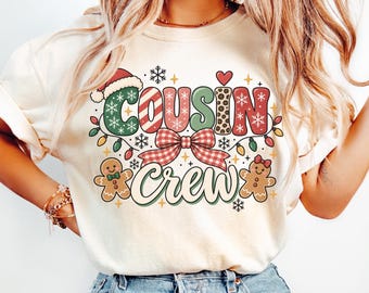 Christmas Cousin Crew Shirt, Matching Cousin Christmas T Shirt, Family Holiday Tee, Cousins Christmas Gift, Matching Family Christmas Shirt
