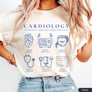 Comfort Colors® Cardiac Nurse Shirt,Cardiology Nurse,Cardiac Nurse T-Shirt,Cardiology Shirt,Cardiovascular Nurse,Gift for Cardiac Nurses