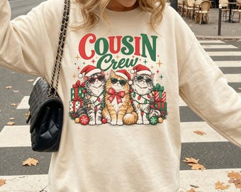 Christmas Cousin Crew Sweatshirt, Matching Cousin Christmas Sweater, Family Holiday Crewneck, Cousins Christmas Gift, Matching Family Shirt