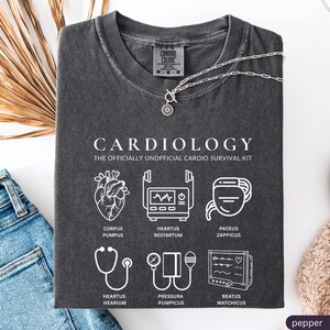 Comfort Colors® Cardiology Shirt,Gift For Cardiac Nurse,Cardiology Nurse Shirt,Cardiology Team Shirt,CVICU Nurse Gift,EKG Tech,Cardiac ICU