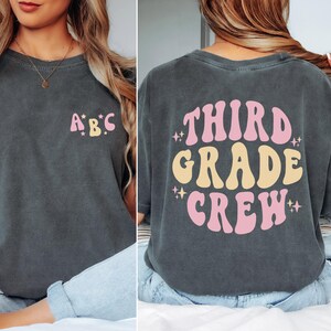 Retro Third Grade Shirt,Third Grade Teacher T-shirt,3rd Grade Teacher Shirt,Back to School Shirt,Elementary School Teacher Gift,Teaching Tee